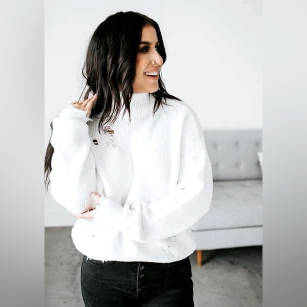 Chelsea deboer Ettie distressed sweatshirt